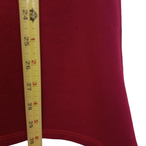 Tank Top Tunic Sz S RED with EMBLEM One of a kind - Picture 7 of 8